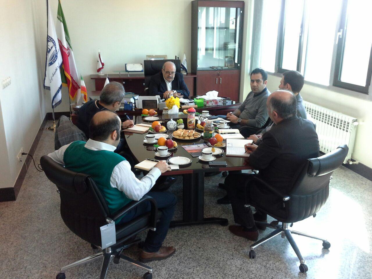 A counsult meeting among the manages of the Kaleh holding company and board of directors of the Federation